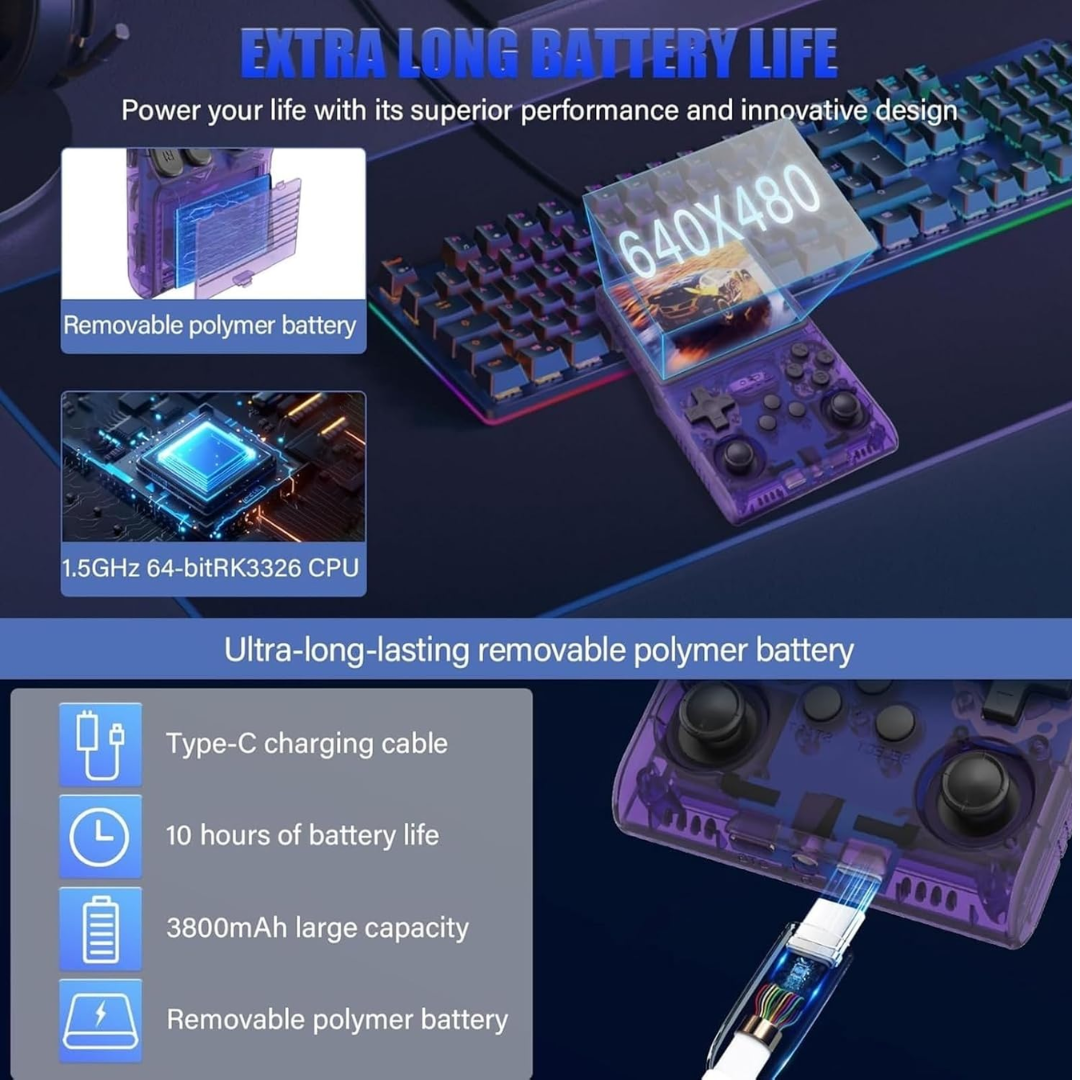 ArcadiaX Retro Pro™ | Consola Portátil con +20.000 Juegos