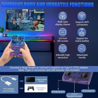 ArcadiaX Retro Pro™ | Consola Portátil con +20.000 Juegos